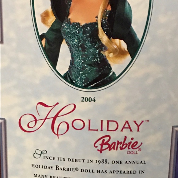 2004 Special Edition Holiday Barbie (Green) - Picture 4 of 7
